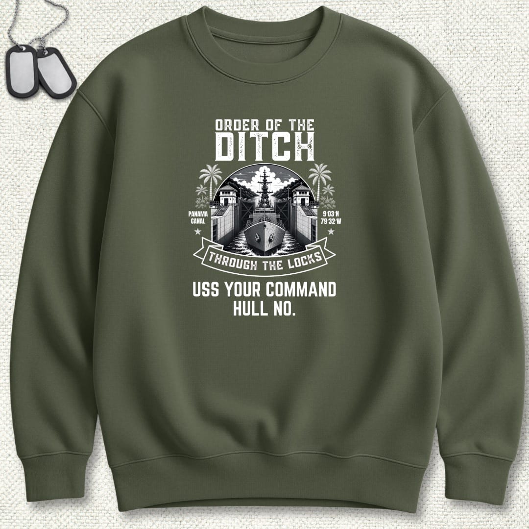 NavyHumor Sweatshirt Military Green / S Order of the Ditch - Add Your Command Sweatshirt