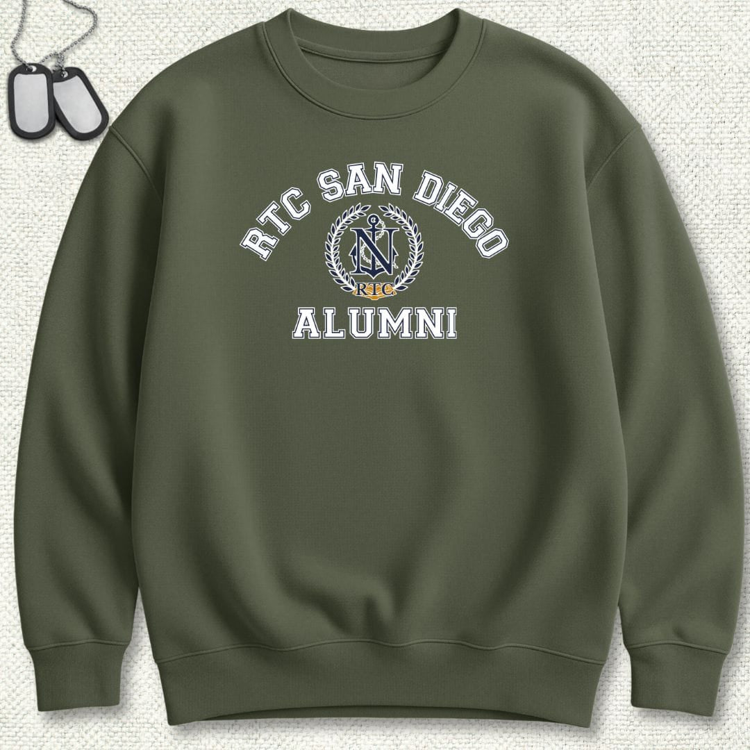 NavyHumor Sweatshirt Military Green / S RTC San Diego Alumni Sweatshirt