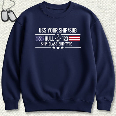 Flag & Anchor - Add Your Command Sweatshirt