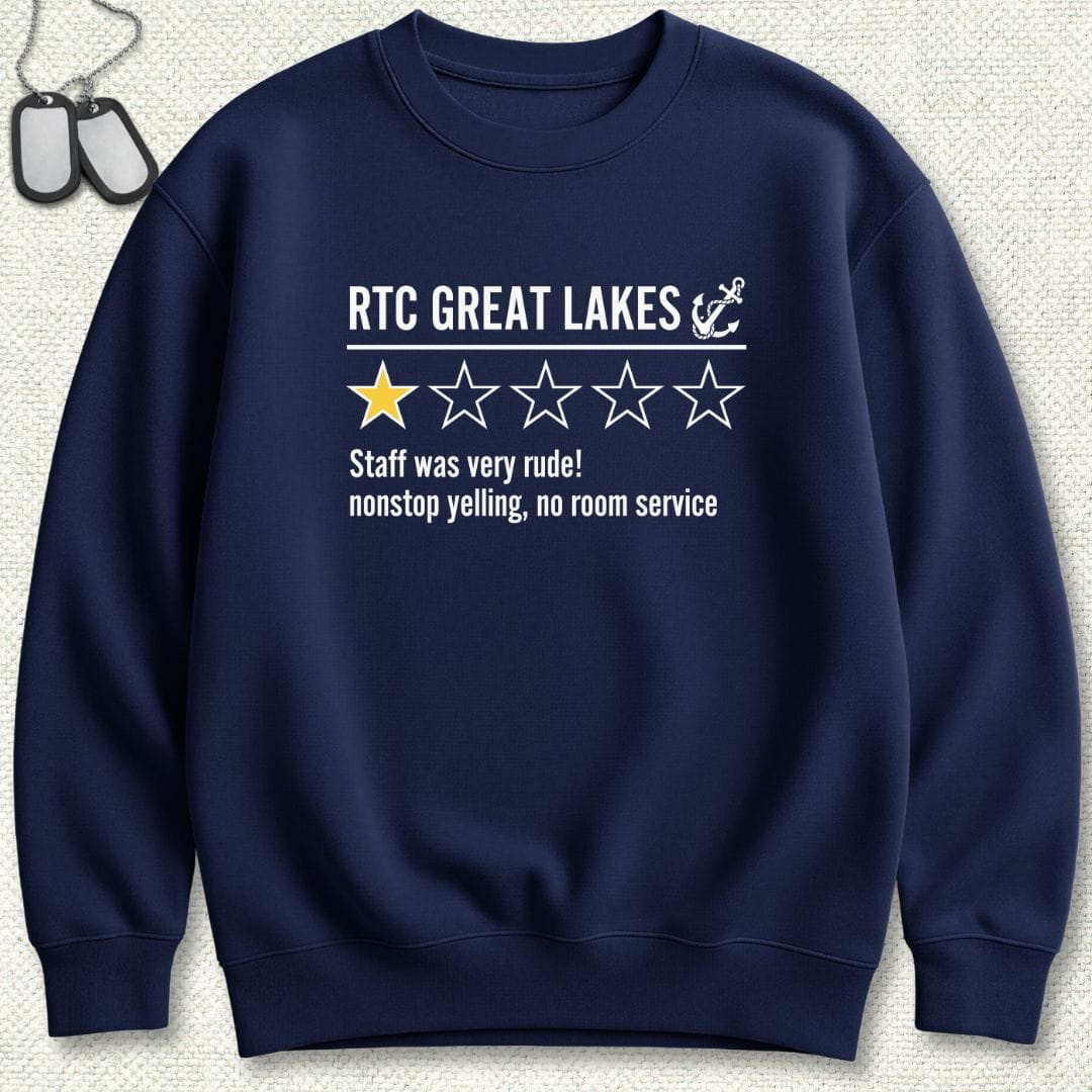 NavyHumor Sweatshirt Navy / S Great Lakes Review Sweatshirt
