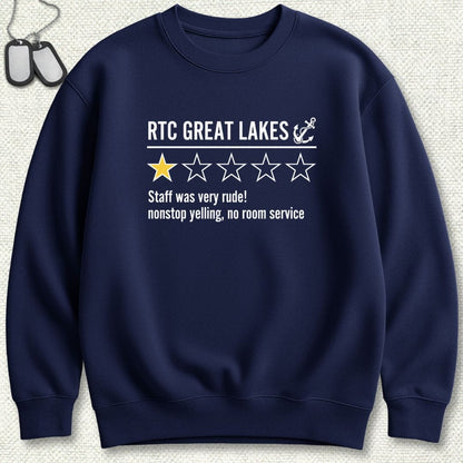 NavyHumor Sweatshirt Navy / S Great Lakes Review Sweatshirt