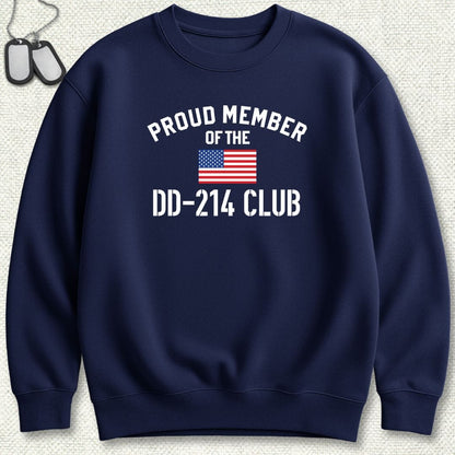 NavyHumor Sweatshirt Navy / S Proud Member of the DD-214 Club Sweatshirt