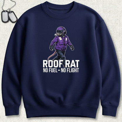 NavyHumor Sweatshirt Navy / S Purple Roof Rat - Sweatshirt