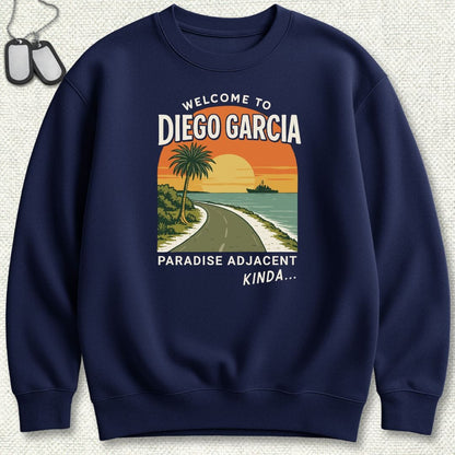 NavyHumor Sweatshirt Navy / S Welcome to Diego Garcia Sweatshirt