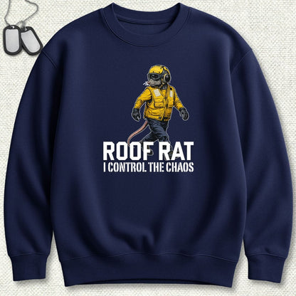 NavyHumor Sweatshirt Navy / S Yellow Roof Rat Sweatshirt