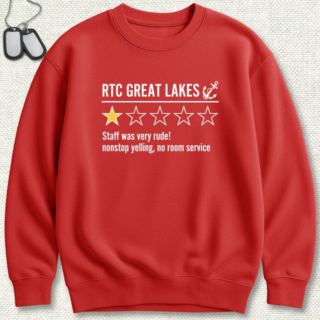 NavyHumor Sweatshirt Red / S Great Lakes Review Sweatshirt