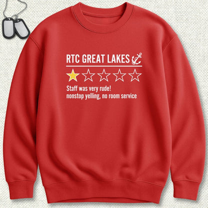 NavyHumor Sweatshirt Red / S Great Lakes Review Sweatshirt