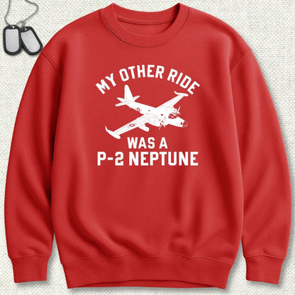 NavyHumor Sweatshirt Red / S My Other Ride Was A P-2 Neptune Sweatshirt