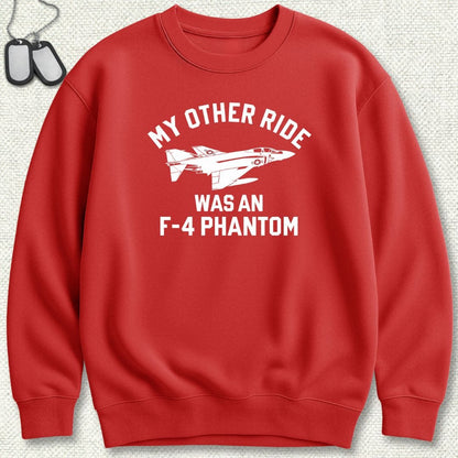 NavyHumor Sweatshirt Red / S My Other Ride Was An F-4 Phantom Sweatshirt