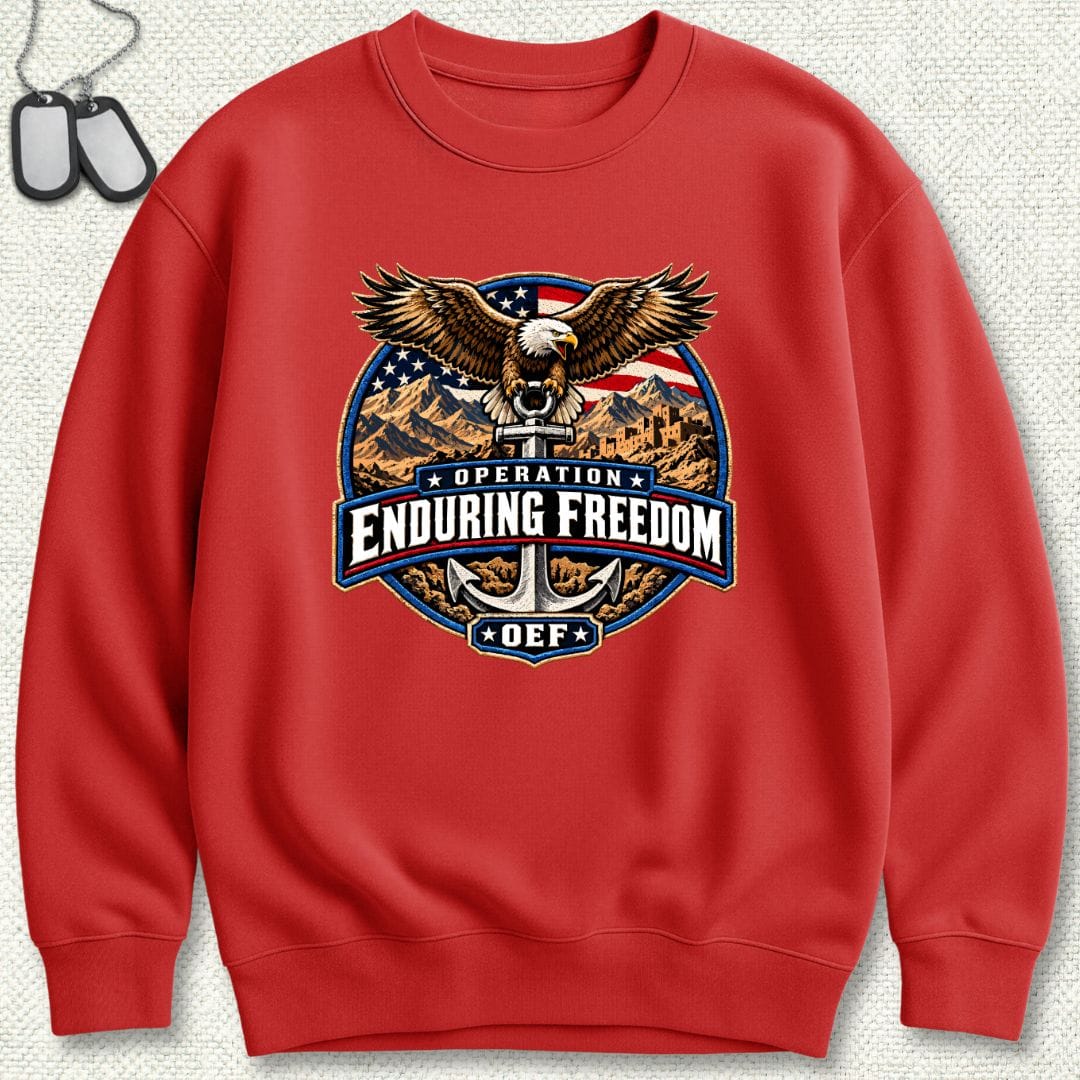 NavyHumor Sweatshirt Red / S Operation Enduring Freedom Sweatshirt