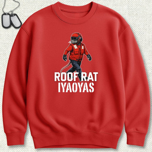 NavyHumor Sweatshirt Red / S Red Roof Rat - Sweatshirt