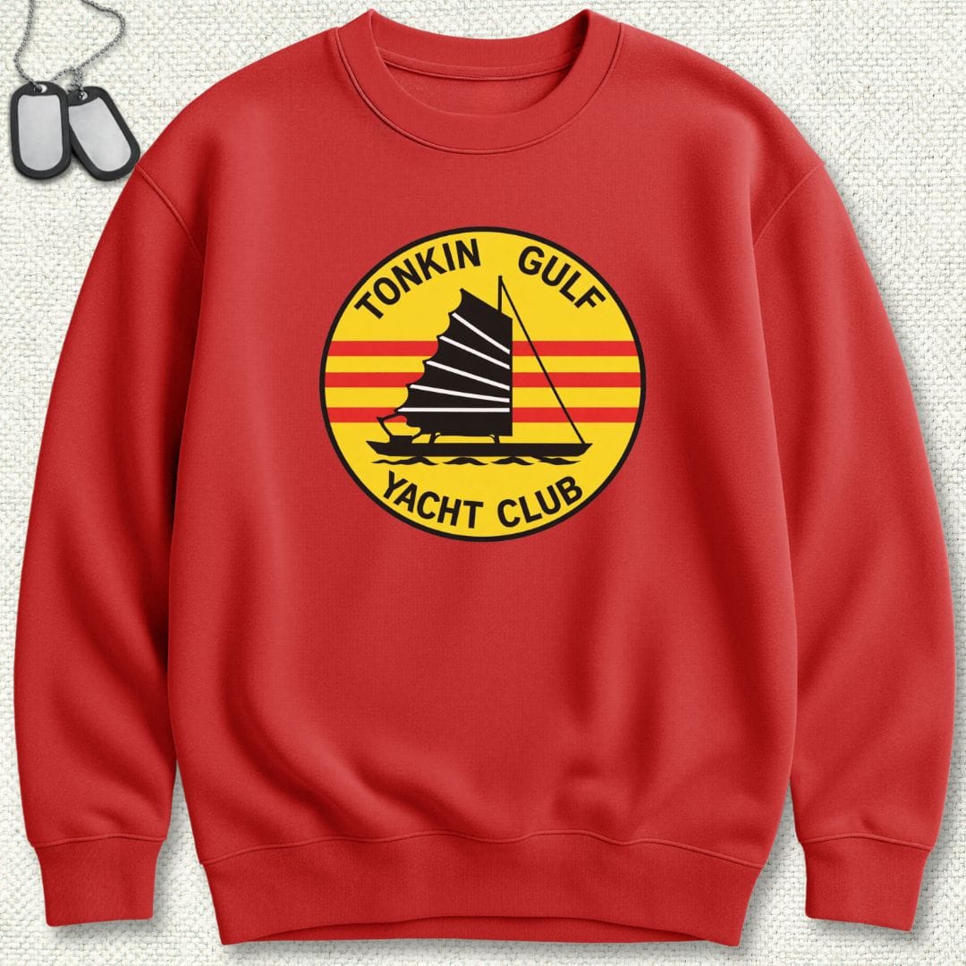 NavyHumor Sweatshirt Red / S Tonkin Gulf Yacht Club Sweatshirt