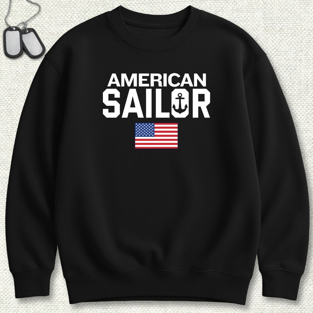 NavyHumor Sweatshirt S / Black American Sailor Sweatshirt
