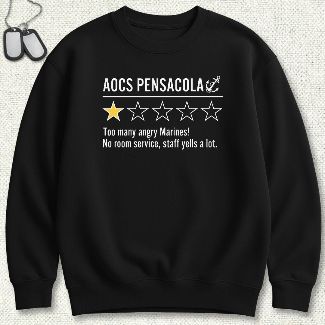 NavyHumor Sweatshirt S / Black AOCS Pensacola Review Sweatshirt