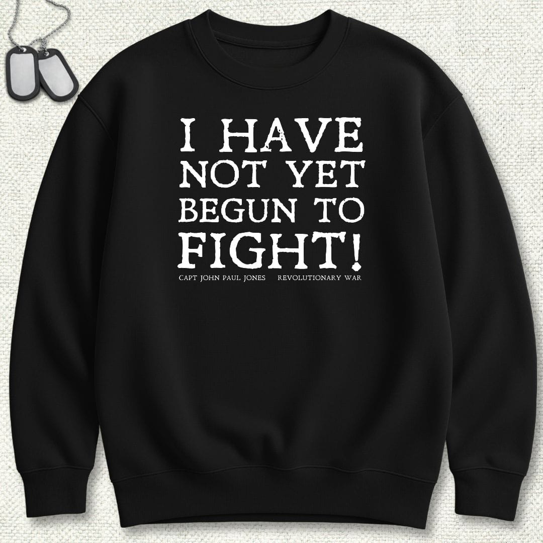 NavyHumor Sweatshirt S / Black Begun to Fight Sweatshirt