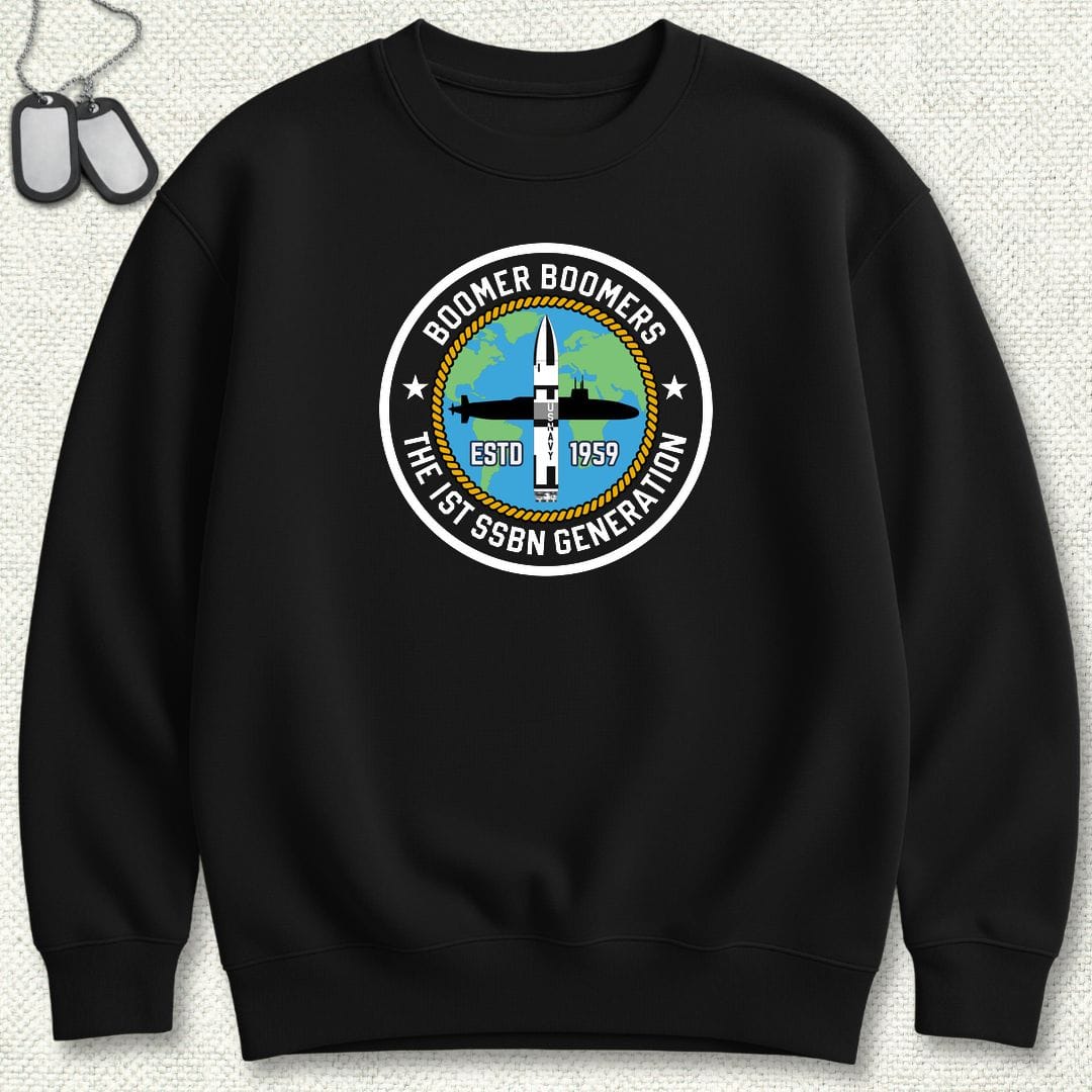NavyHumor Sweatshirt S / Black Boomer Boomers Sweatshirt