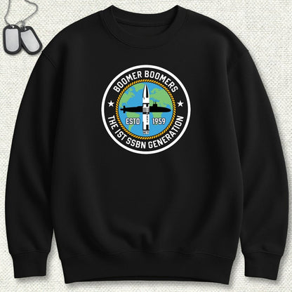 NavyHumor Sweatshirt S / Black Boomer Boomers Sweatshirt