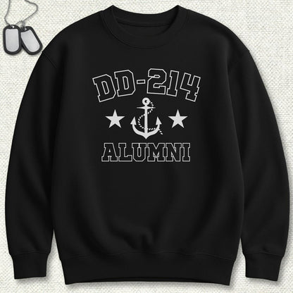 NavyHumor Sweatshirt S / Black DD-214 Alumni Sweatshirt