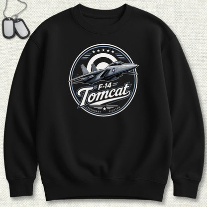 NavyHumor Sweatshirt S / Black F-14 Tomcat - Legendary Fighter Sweatshirt