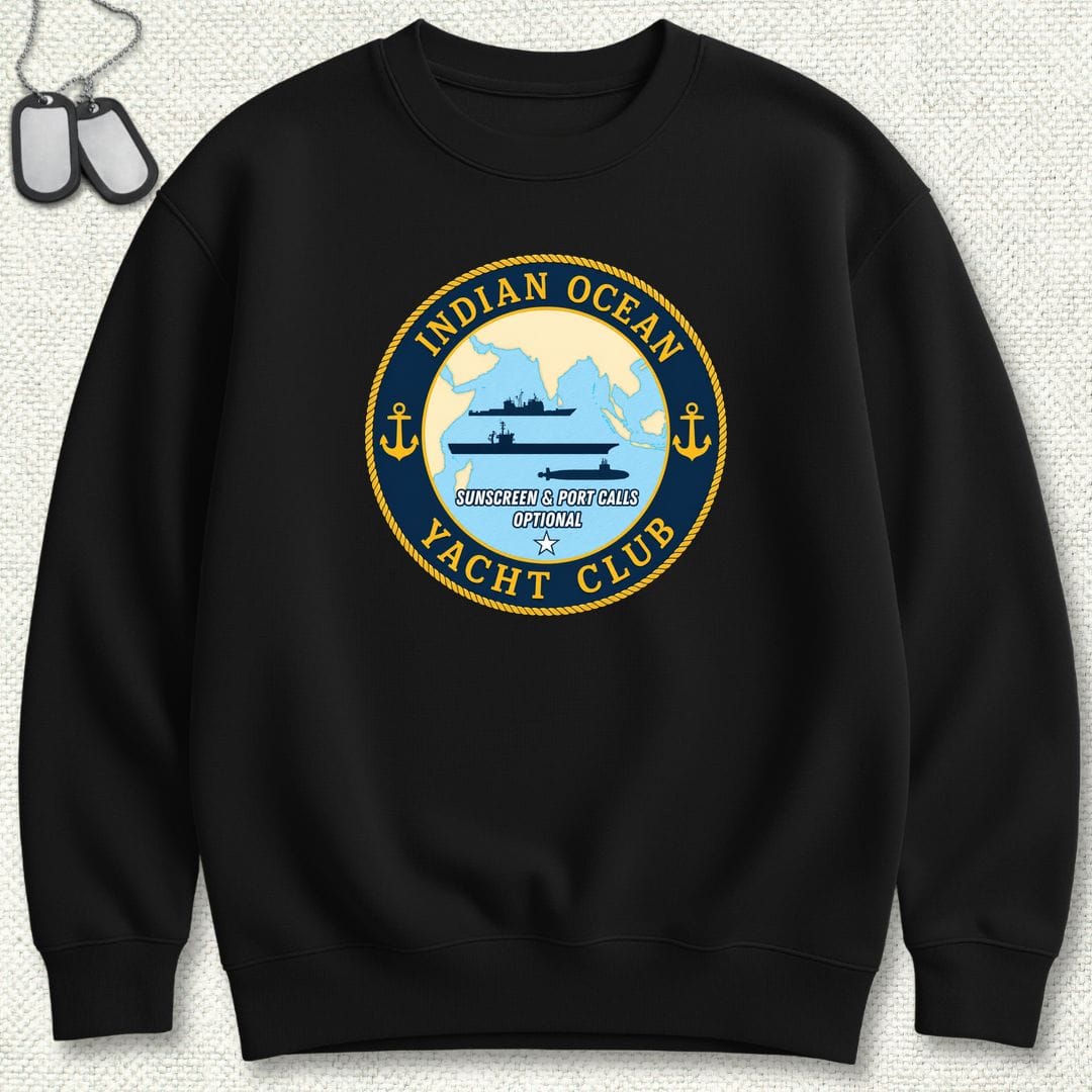 NavyHumor Sweatshirt S / Black Indian Ocean Yacht Club Sweatshirt