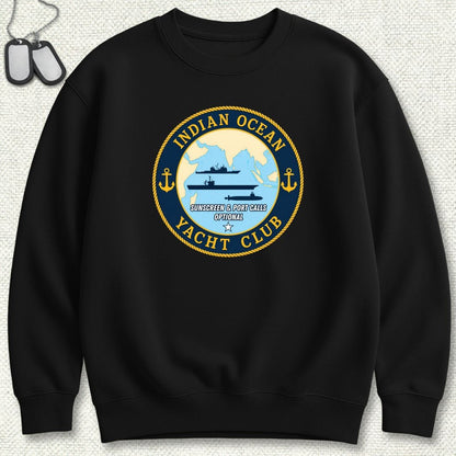 NavyHumor Sweatshirt S / Black Indian Ocean Yacht Club Sweatshirt