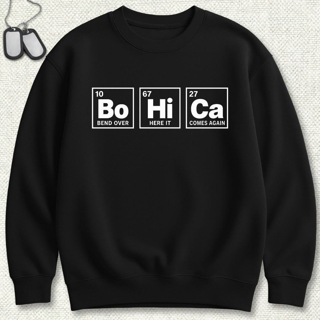 NavyHumor Sweatshirt S / Black Periodic BoHiCa Sweatshirt
