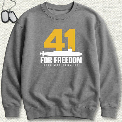 NavyHumor Sweatshirt S / Graphite Heather 41 For Freedom Sweatshirt