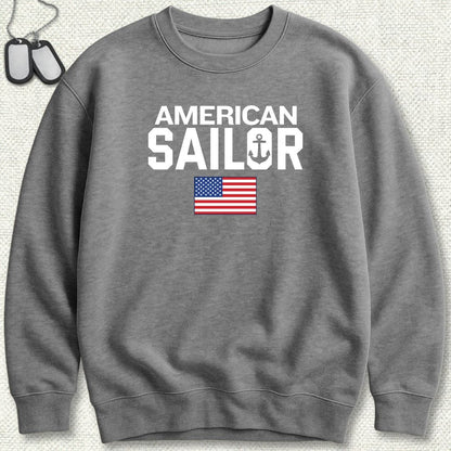 NavyHumor Sweatshirt S / Graphite Heather American Sailor Sweatshirt
