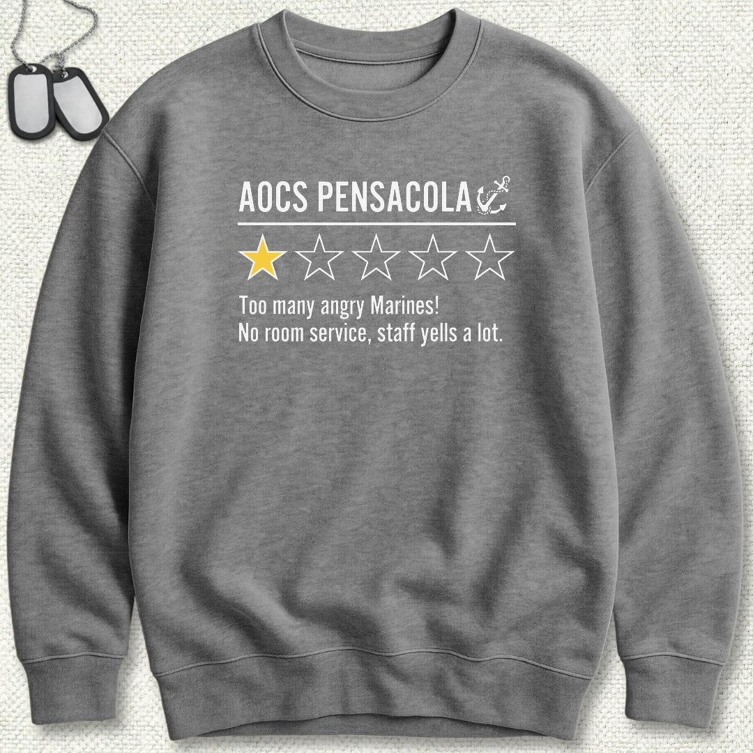 NavyHumor Sweatshirt S / Graphite Heather AOCS Pensacola Review Sweatshirt