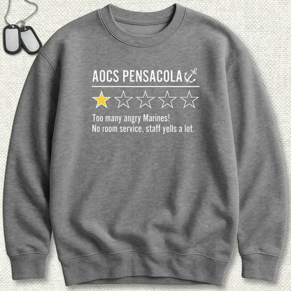 NavyHumor Sweatshirt S / Graphite Heather AOCS Pensacola Review Sweatshirt