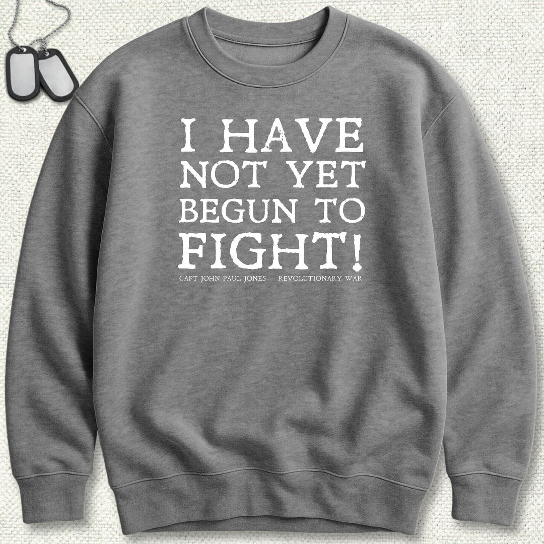 NavyHumor Sweatshirt S / Graphite Heather Begun to Fight Sweatshirt