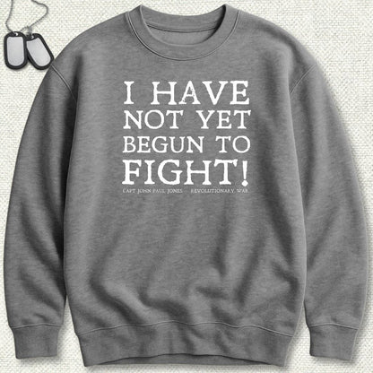 NavyHumor Sweatshirt S / Graphite Heather Begun to Fight Sweatshirt