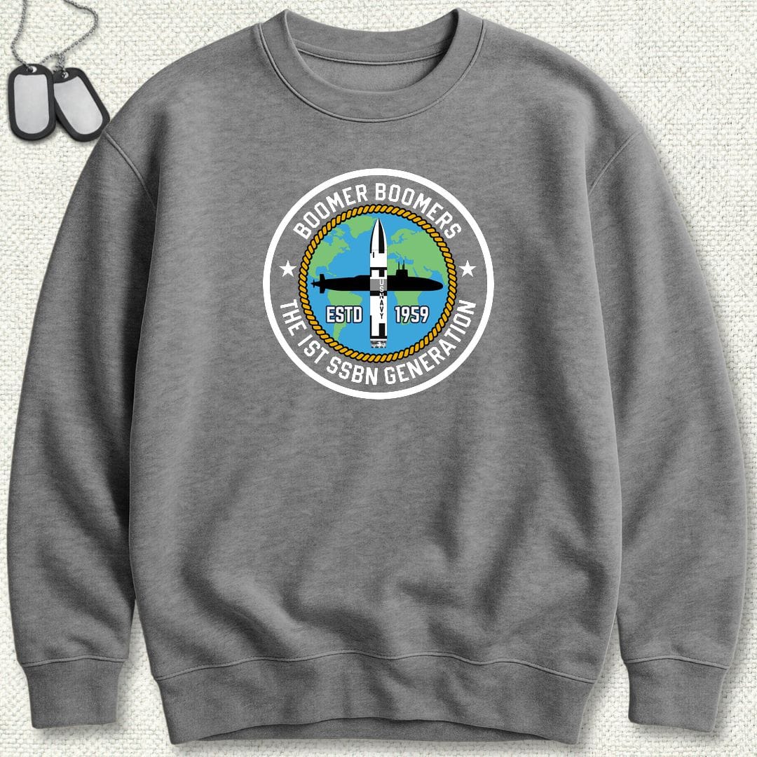 NavyHumor Sweatshirt S / Graphite Heather Boomer Boomers Sweatshirt