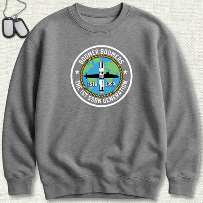 NavyHumor Sweatshirt S / Graphite Heather Boomer Boomers Sweatshirt