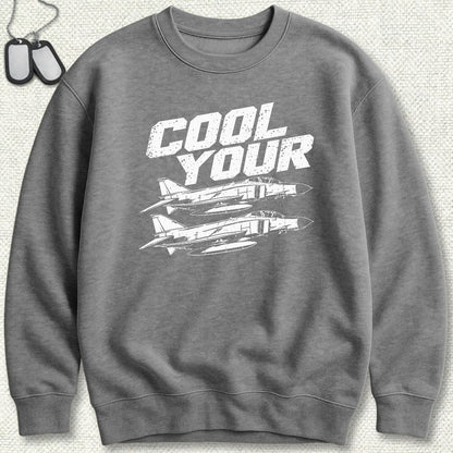 NavyHumor Sweatshirt S / Graphite Heather Cool Your Jets Sweatshirt