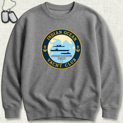 NavyHumor Sweatshirt S / Graphite Heather Indian Ocean Yacht Club Sweatshirt