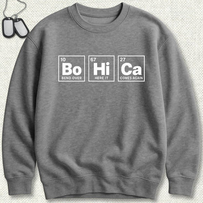 NavyHumor Sweatshirt S / Graphite Heather Periodic BoHiCa Sweatshirt