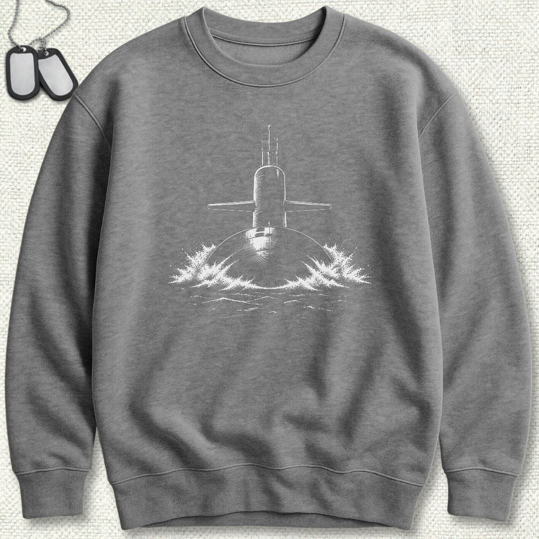 NavyHumor Sweatshirt S / Graphite Heather Surface Running Sweatshirt