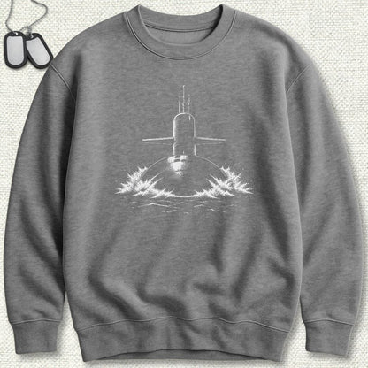 NavyHumor Sweatshirt S / Graphite Heather Surface Running Sweatshirt
