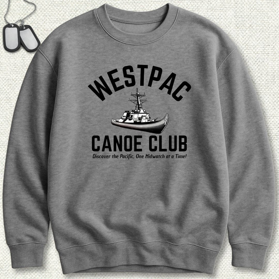 NavyHumor Sweatshirt S / Graphite Heather WestPac Canoe Club Sweatshirt