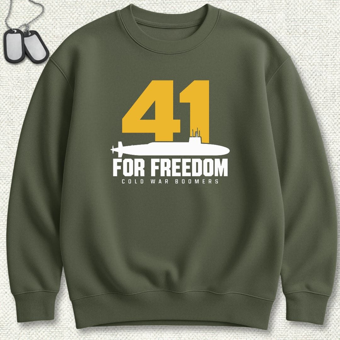 NavyHumor Sweatshirt S / Military Green 41 For Freedom Sweatshirt