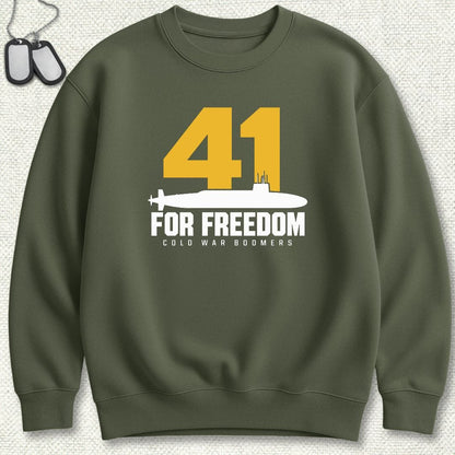 NavyHumor Sweatshirt S / Military Green 41 For Freedom Sweatshirt