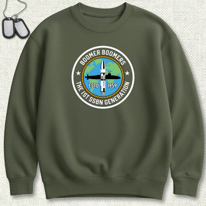 NavyHumor Sweatshirt S / Military Green Boomer Boomers Sweatshirt