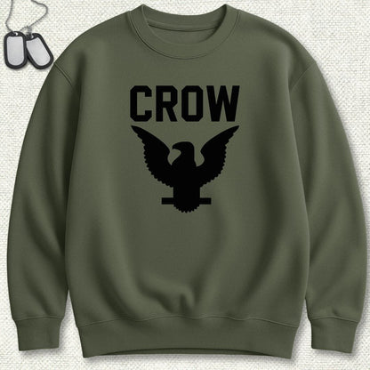 NavyHumor Sweatshirt S / Military Green Crow Crow Sweatshirt