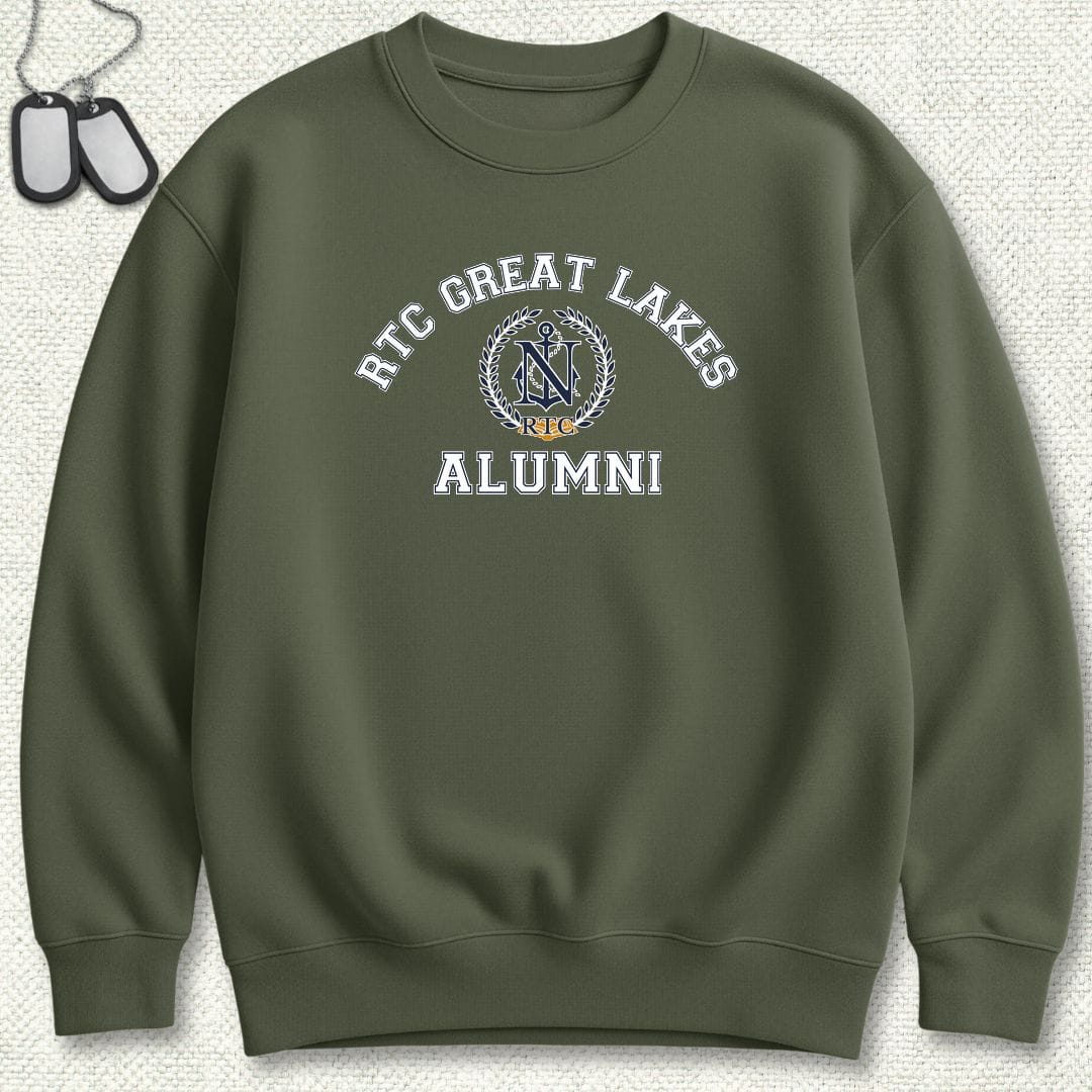 NavyHumor Sweatshirt S / Military Green RTC Great Lakes Alumni Sweatshirt