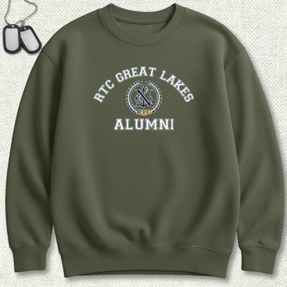 NavyHumor Sweatshirt S / Military Green RTC Great Lakes Alumni Sweatshirt