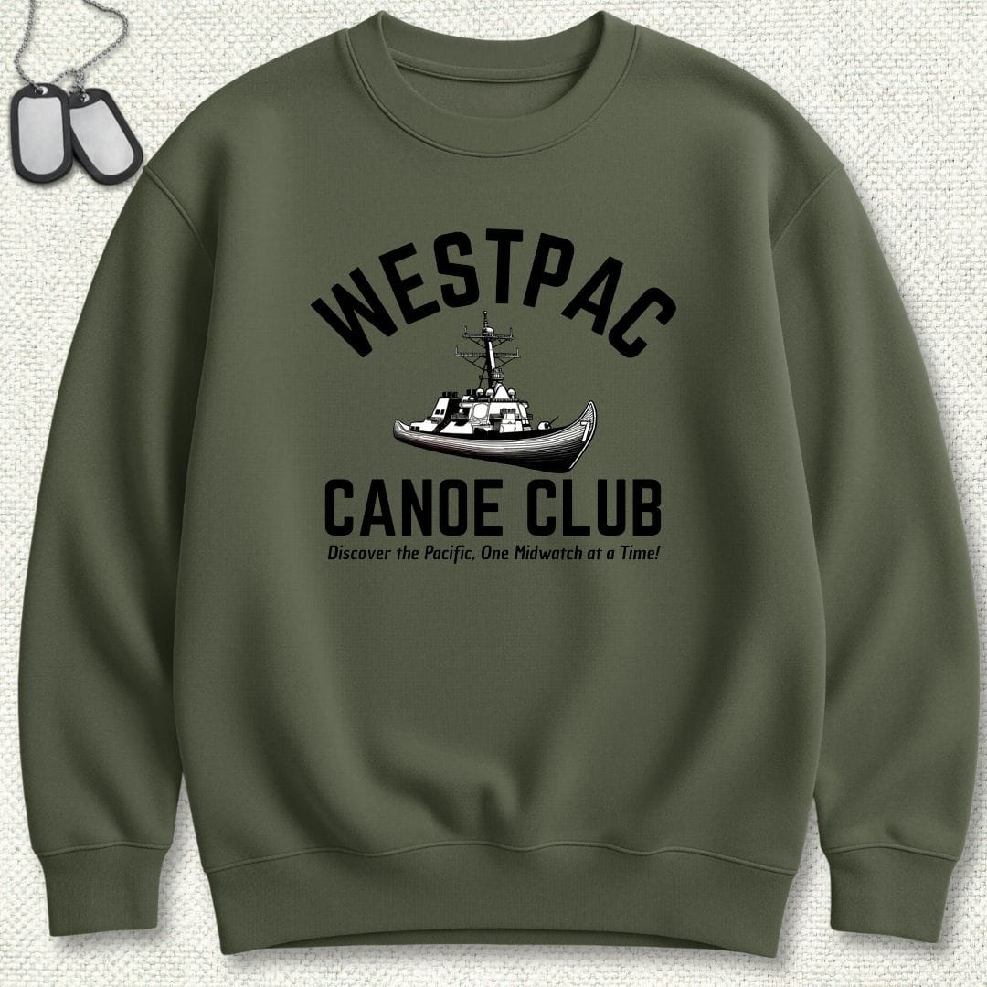 NavyHumor Sweatshirt S / Military Green WestPac Canoe Club Sweatshirt