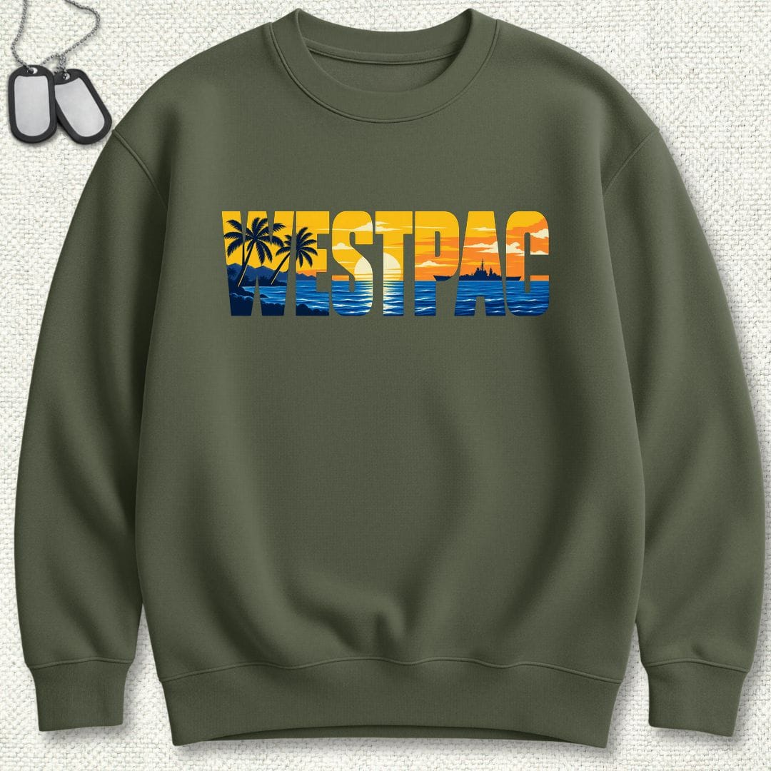 NavyHumor Sweatshirt S / Military Green WESTPAC Sunset Sweatshirt