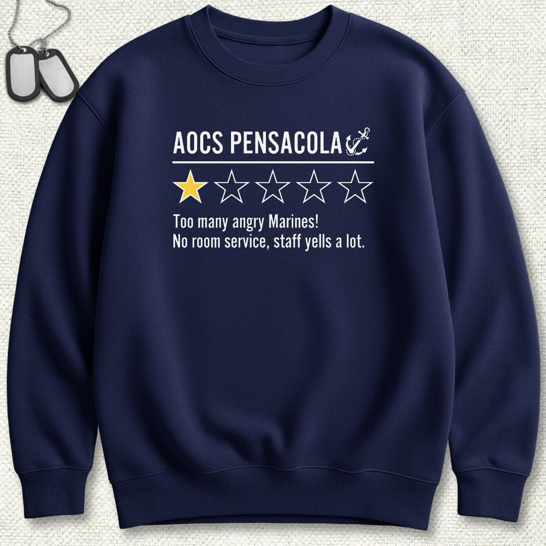 NavyHumor Sweatshirt S / Navy AOCS Pensacola Review Sweatshirt