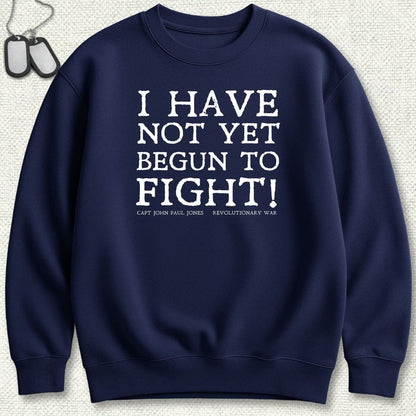 NavyHumor Sweatshirt S / Navy Begun to Fight Sweatshirt